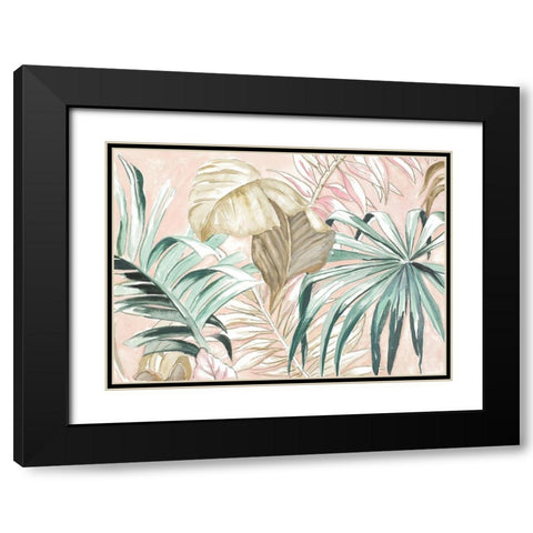 Pastel Forest Black Modern Wood Framed Art Print with Double Matting by Pinto, Patricia