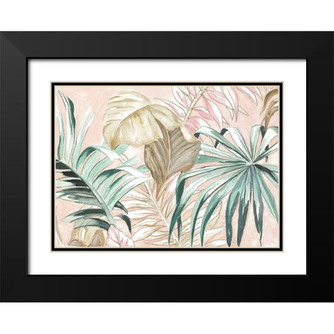 Pastel Forest Black Modern Wood Framed Art Print with Double Matting by Pinto, Patricia