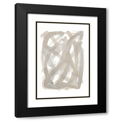 Found Trails II Black Modern Wood Framed Art Print with Double Matting by Torres, Melanie