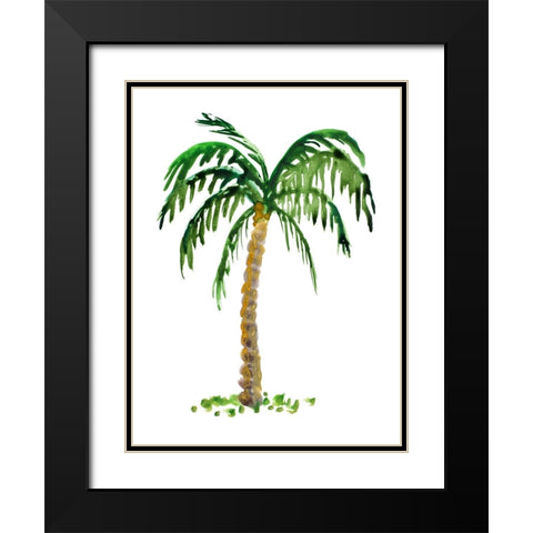The Palm I Black Modern Wood Framed Art Print with Double Matting by DeRice, Julie
