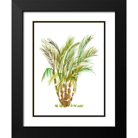 The Palm IV Black Modern Wood Framed Art Print with Double Matting by DeRice, Julie