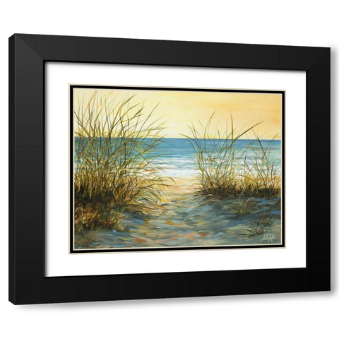 Cannon Beach Black Modern Wood Framed Art Print with Double Matting by DeRice, Julie