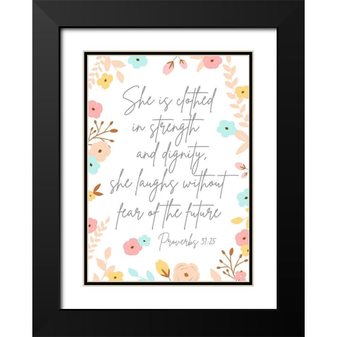 Spiritual Guidance III Black Modern Wood Framed Art Print with Double Matting by Quach, Anna