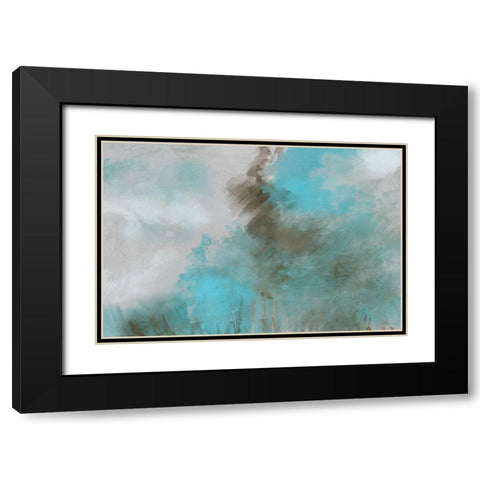 Garden Patina I Black Modern Wood Framed Art Print with Double Matting by Meneely, Dan