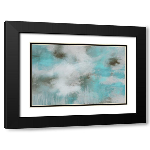 Garden Patina II Black Modern Wood Framed Art Print with Double Matting by Meneely, Dan