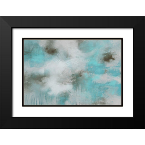 Garden Patina II Black Modern Wood Framed Art Print with Double Matting by Meneely, Dan
