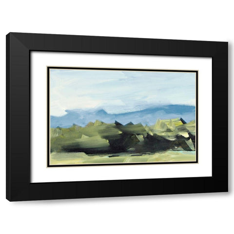 Peaceful Scenery Black Modern Wood Framed Art Print with Double Matting by Slivka, Jane
