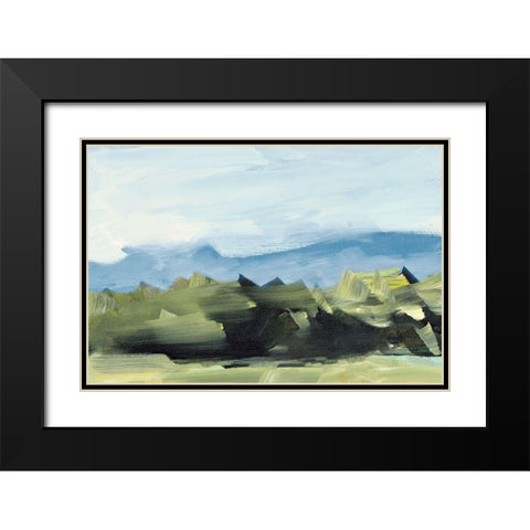 Peaceful Scenery Black Modern Wood Framed Art Print with Double Matting by Slivka, Jane