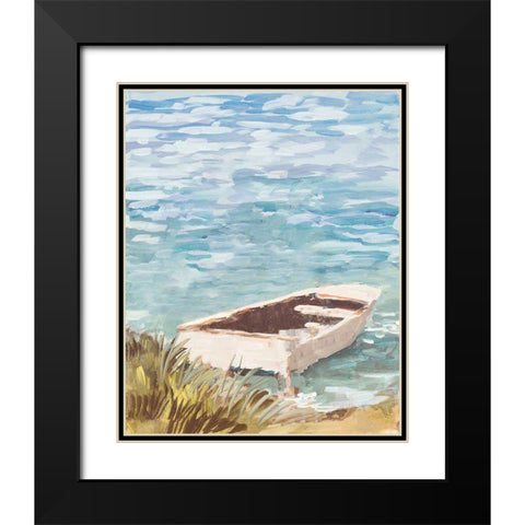 Day On The Inlet Black Modern Wood Framed Art Print with Double Matting by Slivka, Jane
