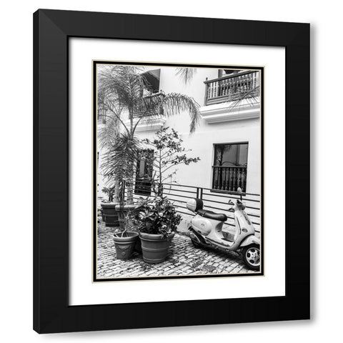 Viejo San Juan III Black Modern Wood Framed Art Print with Double Matting by Acosta