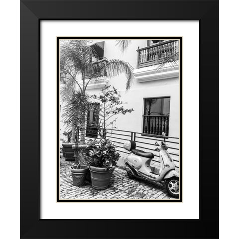 Viejo San Juan III Black Modern Wood Framed Art Print with Double Matting by Acosta