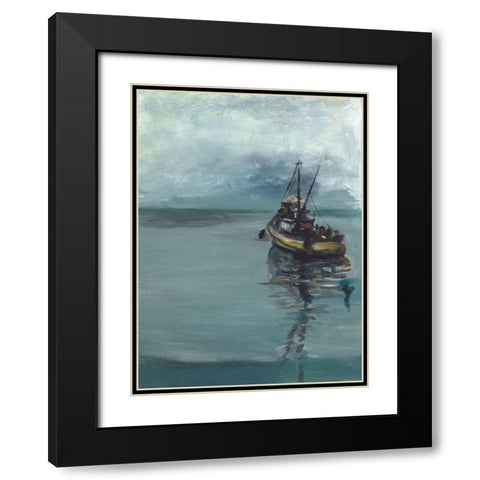 The Fishermans Tale Black Modern Wood Framed Art Print with Double Matting by Beauchamp, Andy