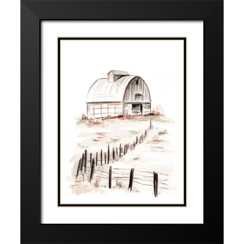 My Farm Black Modern Wood Framed Art Print with Double Matting by Pinto, Patricia