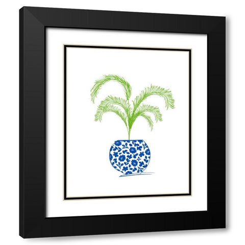 Potted Plant I Black Modern Wood Framed Art Print with Double Matting by Quach, Anna