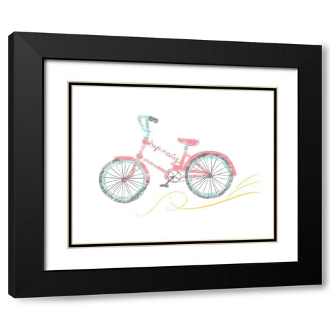 Keep Moving Black Modern Wood Framed Art Print with Double Matting by Quach, Anna