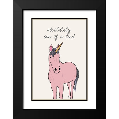 Absolutely One Of A Kind Black Modern Wood Framed Art Print with Double Matting by Wilson, Kali