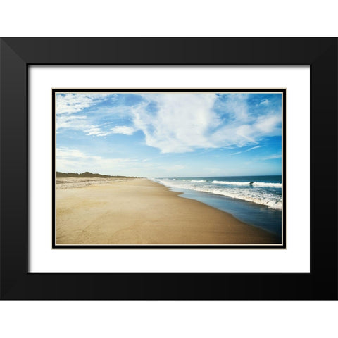 Coastal Shores Black Modern Wood Framed Art Print with Double Matting by Bucheli, Jen