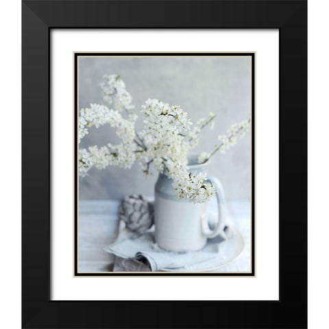Embracing the Season Black Modern Wood Framed Art Print with Double Matting by Gardner, Sarah