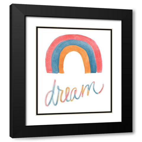 Rainbow Dream Black Modern Wood Framed Art Print with Double Matting by Navas, Emily