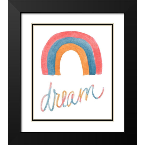 Rainbow Dream Black Modern Wood Framed Art Print with Double Matting by Navas, Emily