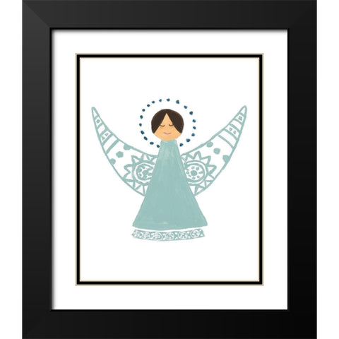 Modern Angel II Black Modern Wood Framed Art Print with Double Matting by Loreth, Lanie