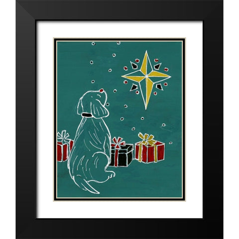 Northern Star Dog Black Modern Wood Framed Art Print with Double Matting by Loreth, Lanie