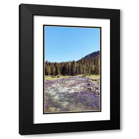 Lovely Stream Black Modern Wood Framed Art Print with Double Matting by Coppel, Anna