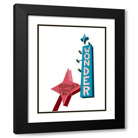 Inspirational Signs IV Black Modern Wood Framed Art Print with Double Matting by Bucheli, Jen