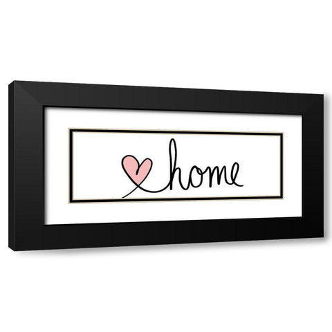 Home Black Modern Wood Framed Art Print with Double Matting by SD Graphics Studio