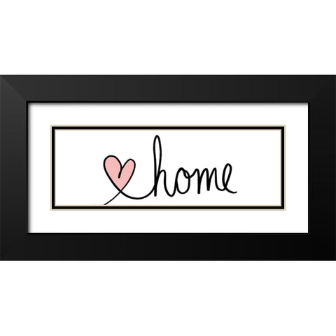 Home Black Modern Wood Framed Art Print with Double Matting by SD Graphics Studio