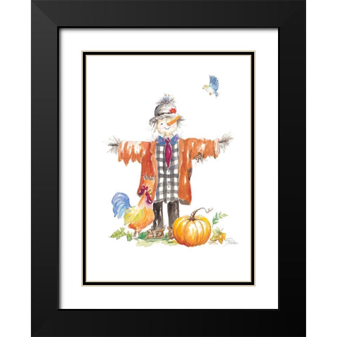 Scarecrow Black Modern Wood Framed Art Print with Double Matting by Pinto, Patricia