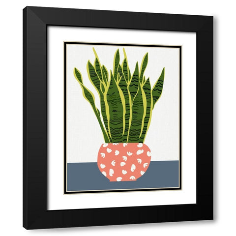 Potted Plant Black Modern Wood Framed Art Print with Double Matting by Bucheli, Jen