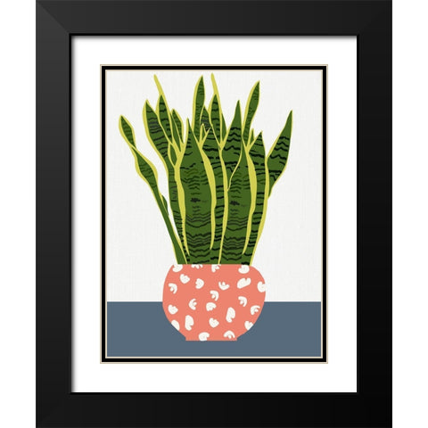 Potted Plant Black Modern Wood Framed Art Print with Double Matting by Bucheli, Jen