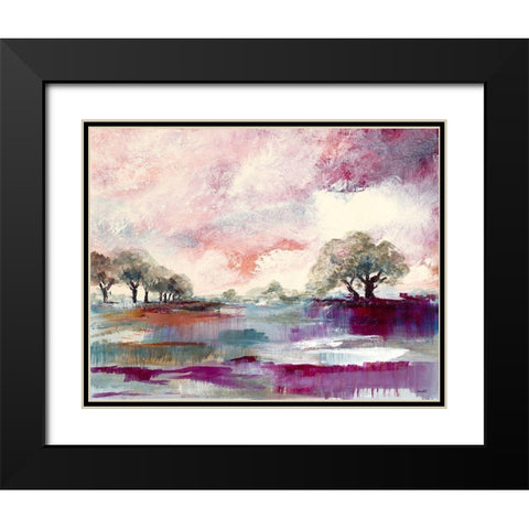 Rusty Sunset Black Modern Wood Framed Art Print with Double Matting by Loreth, Lanie