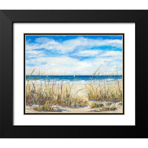 Gentle Breeze Black Modern Wood Framed Art Print with Double Matting by DeRice, Julie