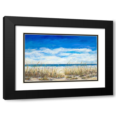 Gentle Breeze Black Modern Wood Framed Art Print with Double Matting by DeRice, Julie