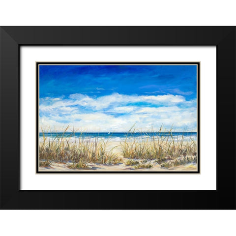 Gentle Breeze Black Modern Wood Framed Art Print with Double Matting by DeRice, Julie