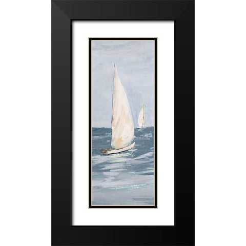 Sailing along Black Modern Wood Framed Art Print with Double Matting by DeRice, Julie