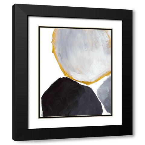 All Year Round Abstract Black Modern Wood Framed Art Print with Double Matting by Loreth, Lanie