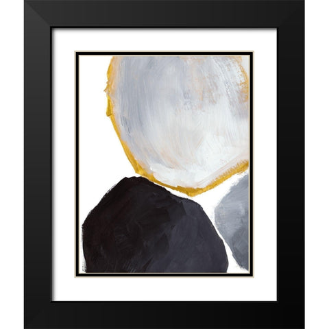 All Year Round Abstract Black Modern Wood Framed Art Print with Double Matting by Loreth, Lanie