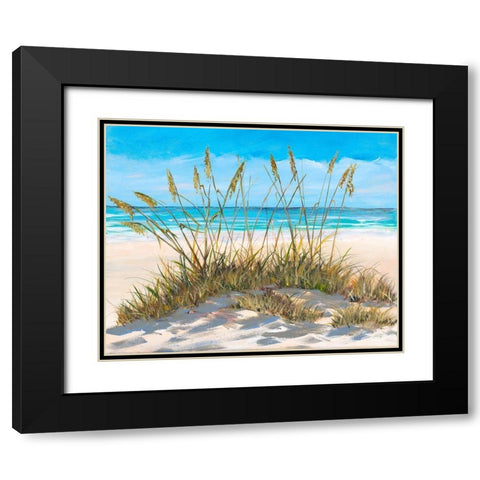 Beach Grass Black Modern Wood Framed Art Print with Double Matting by DeRice, Julie