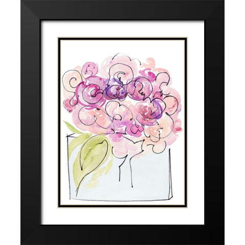 In the Moment Black Modern Wood Framed Art Print with Double Matting by James, Nola