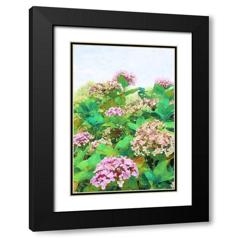 Garden Beauties II Black Modern Wood Framed Art Print with Double Matting by Navas, Emily