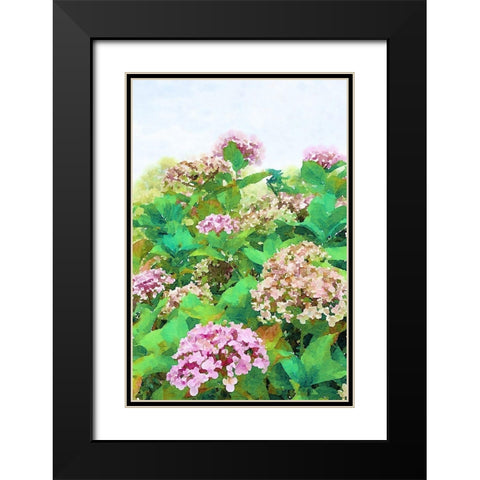 Garden Beauties II Black Modern Wood Framed Art Print with Double Matting by Navas, Emily
