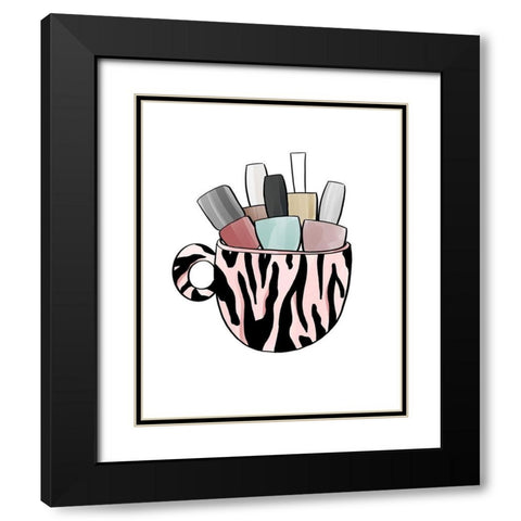 Animal Print Mug II Black Modern Wood Framed Art Print with Double Matting by Quach, Anna