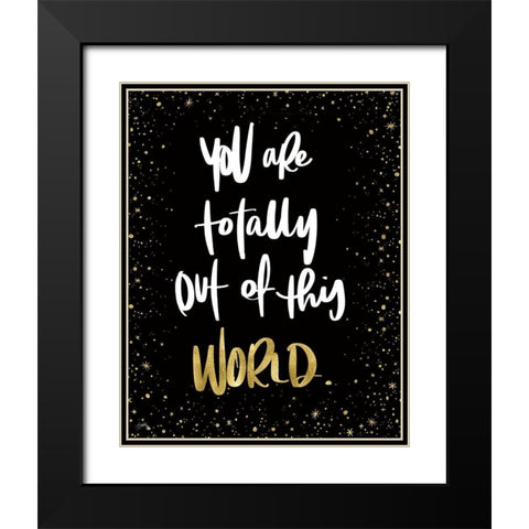 Out Of This World Black Modern Wood Framed Art Print with Double Matting by Medley, Elizabeth