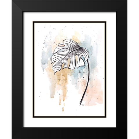 Soft Nature II Black Modern Wood Framed Art Print with Double Matting by Pinto, Patricia
