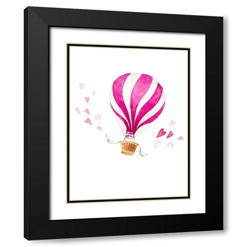 Love Is In The Air Black Modern Wood Framed Art Print with Double Matting by Loreth, Lanie