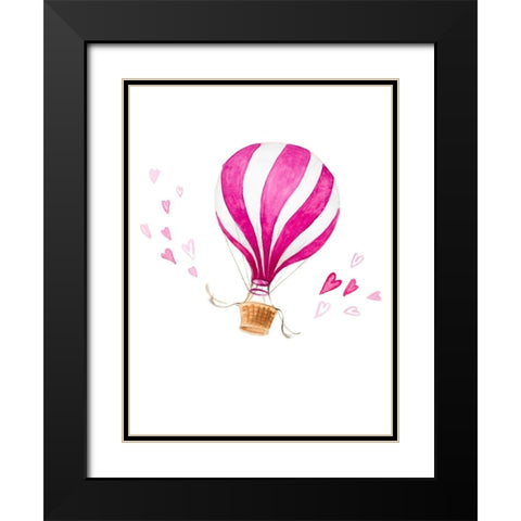 Love Is In The Air Black Modern Wood Framed Art Print with Double Matting by Loreth, Lanie
