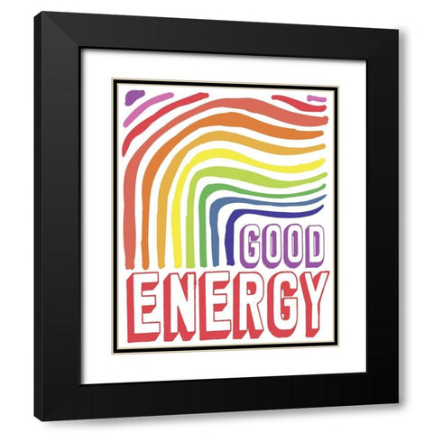 Good Energy Black Modern Wood Framed Art Print with Double Matting by Medley, Elizabeth